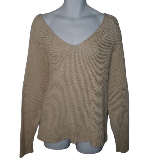 Lucky Brand Chunky Knit Loose V Neck Sweater - Women's - Picture 2 of 8